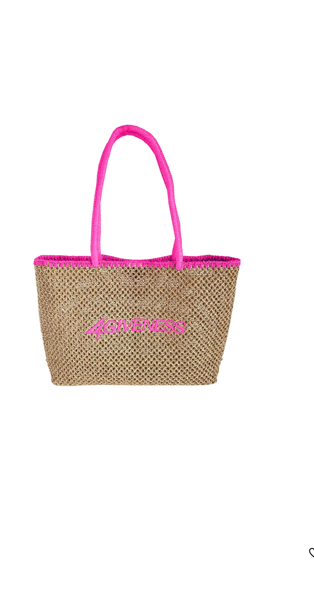 Borsa promo cartapaglia ricamo 4giveness