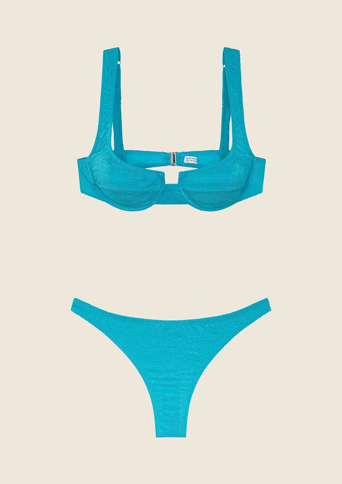 Bikini Donna F**K Reggiseno con
Ferretto e Slip Americano Fisso