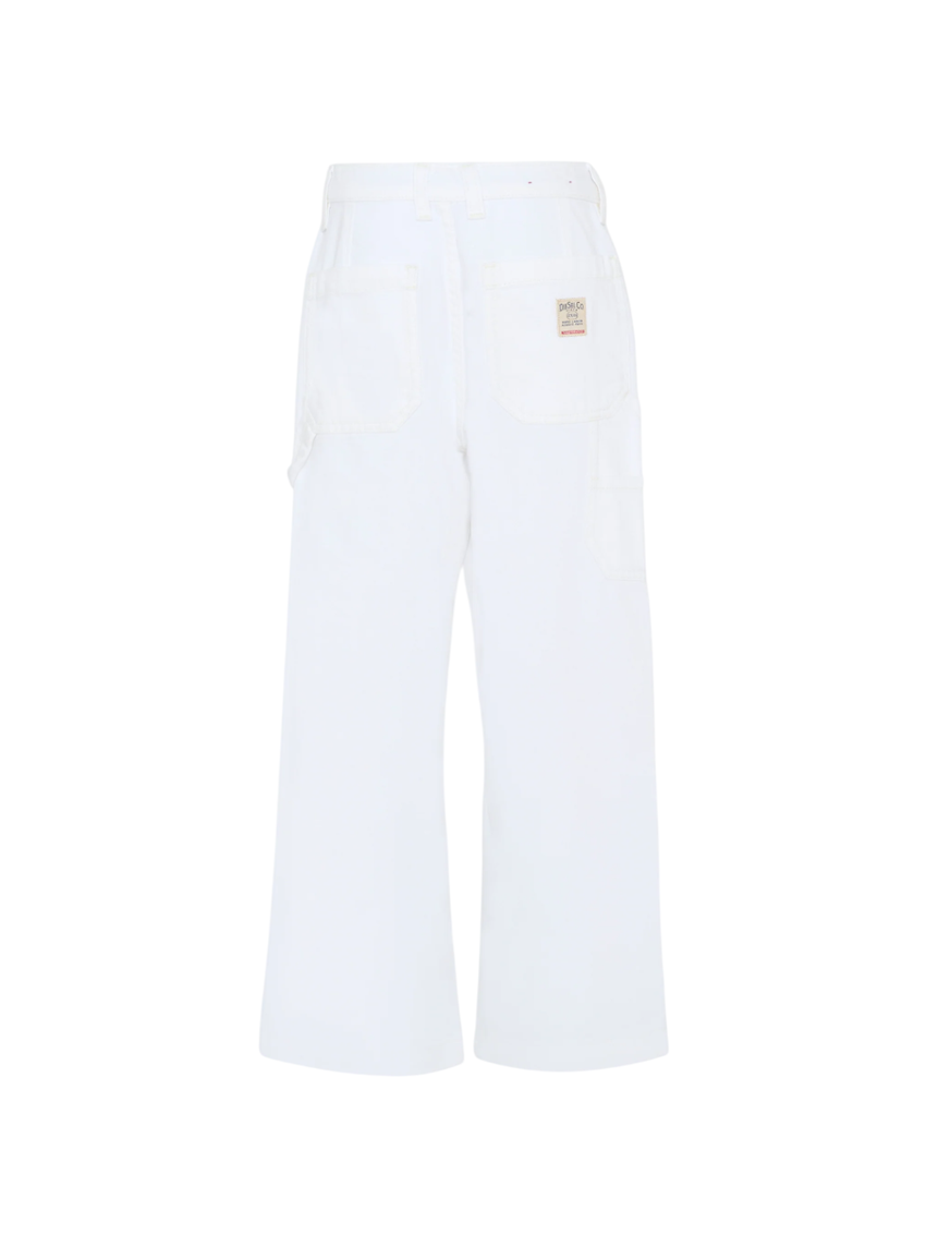 Diesel jeans wide leg lavaggio bianco