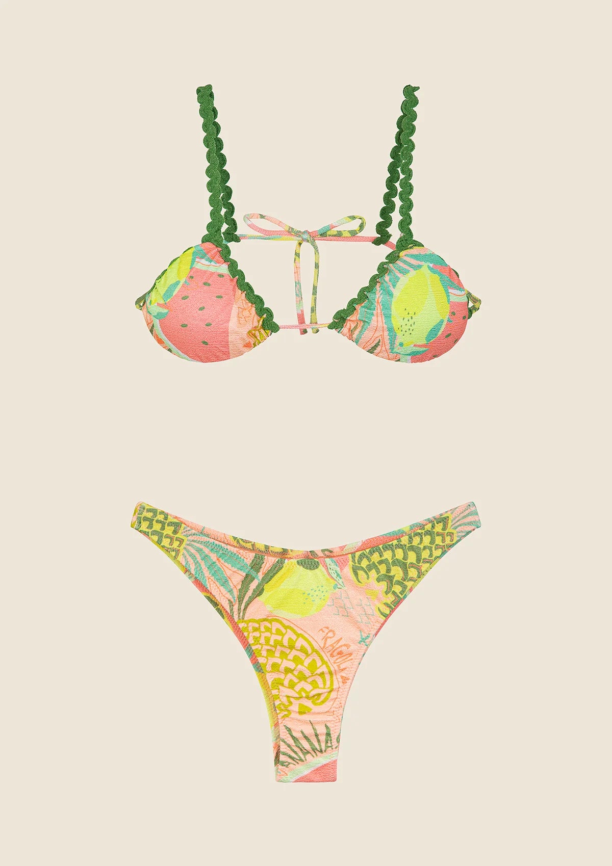 Bikini Donna F**K Triangolo con Slip Americano Fisso