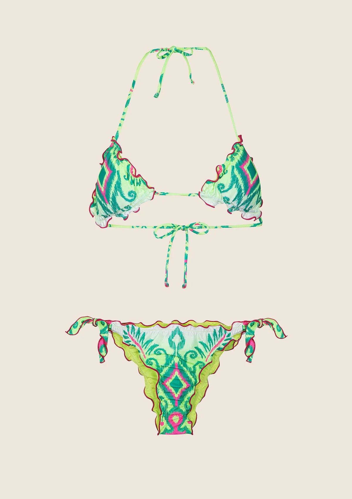 Bikini Donna F**K Triangolo con Slip Regolabile