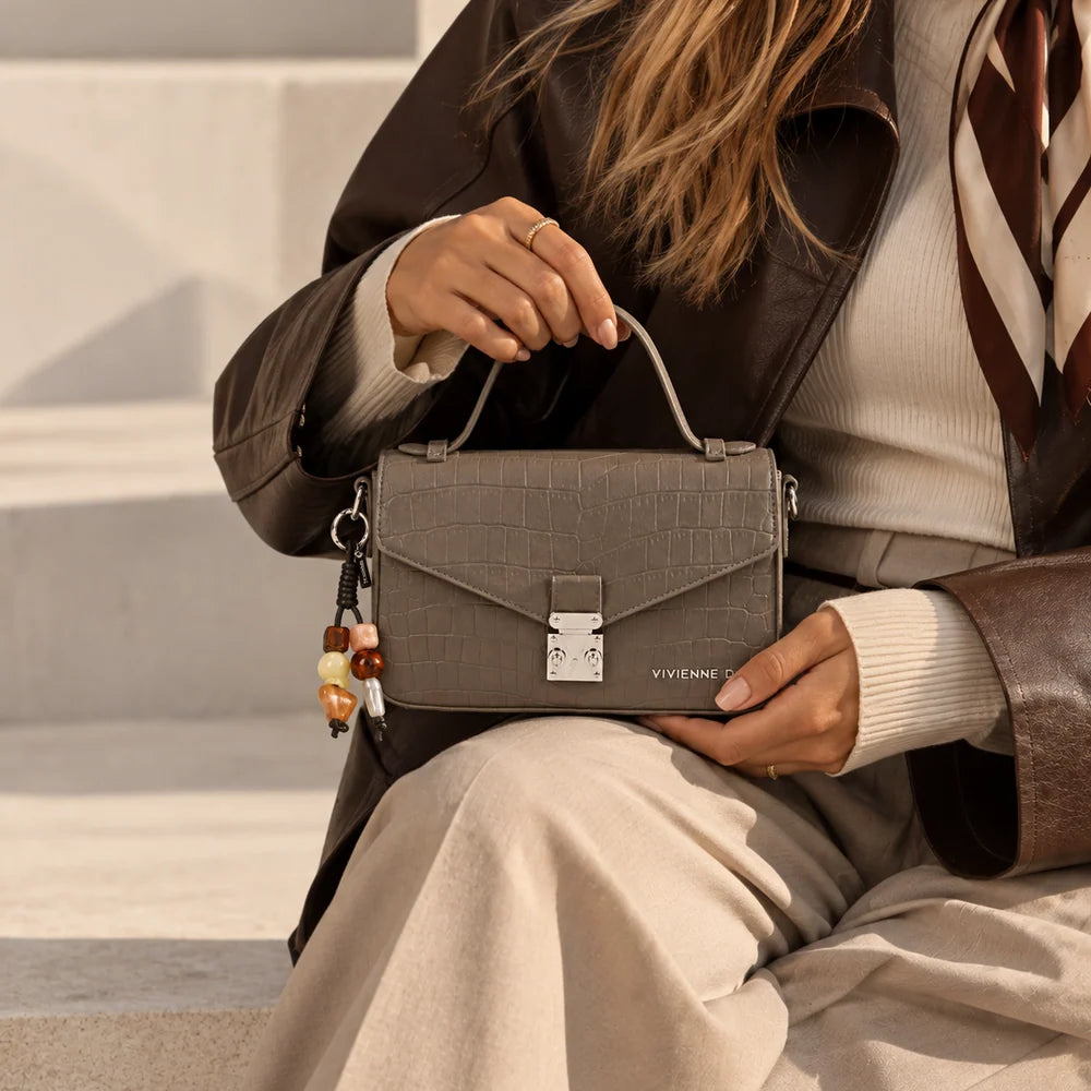 MINI CARTELLA CHARLIE ESSENTIAL GRIGIO