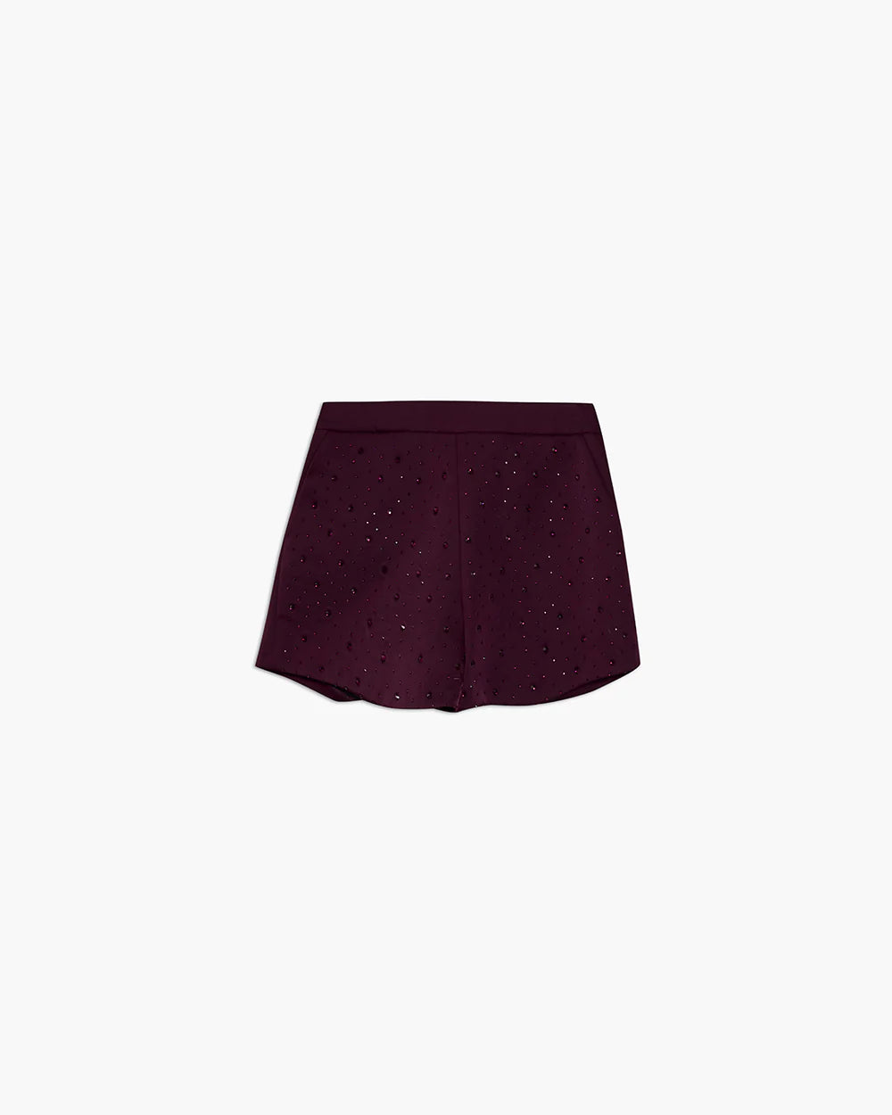 SHORTS IN SATIN CON STRASS ALL OVER