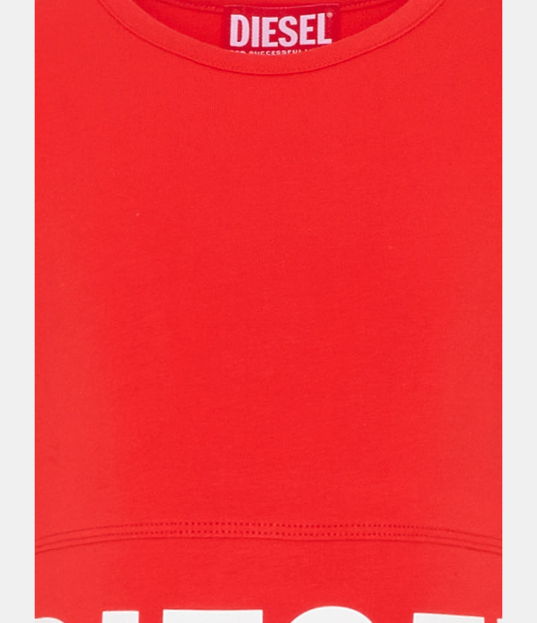 T-shirt crop con logo
