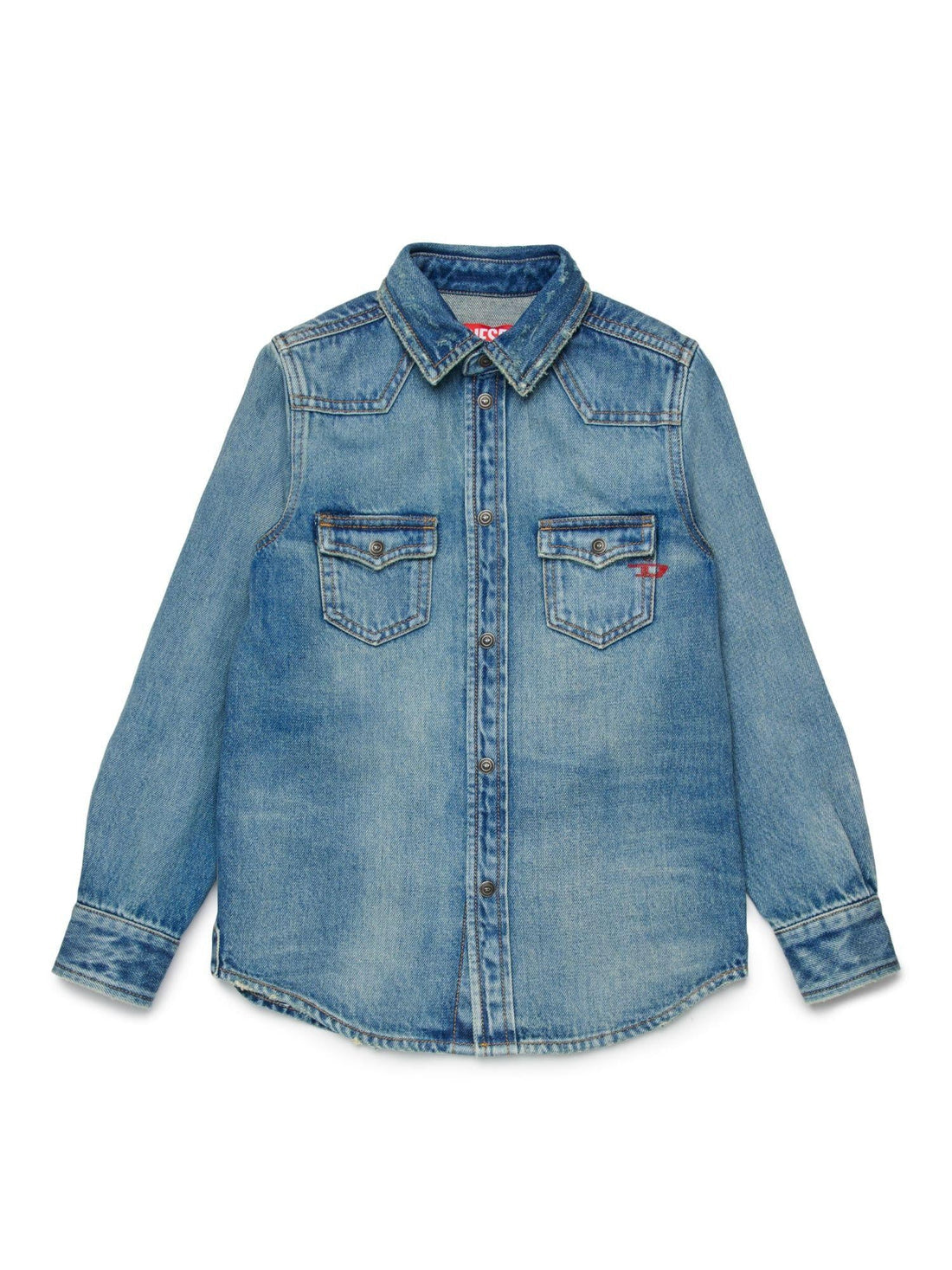 Diesel camicia Ceko in denim lavaggio blu