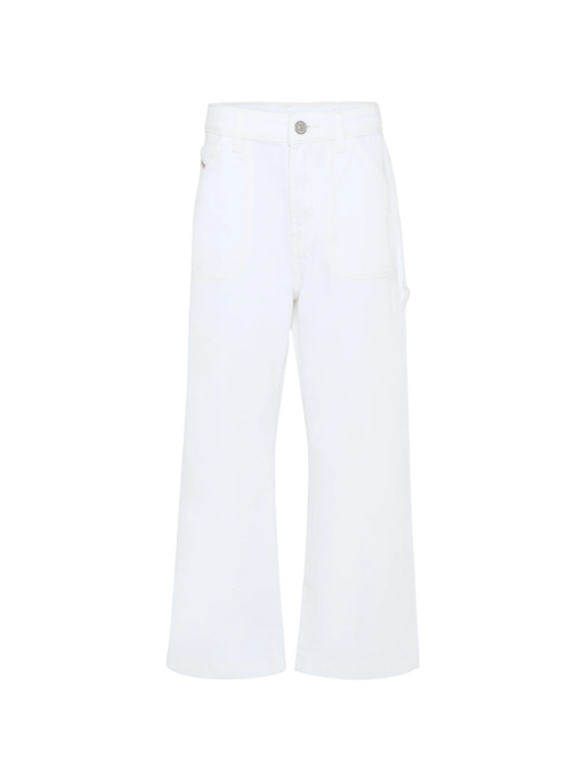 Diesel jeans wide leg lavaggio bianco