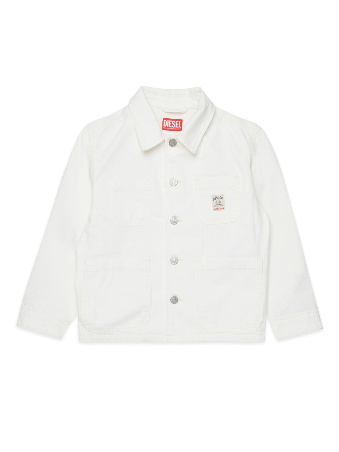 Diesel giubbino in denim bianco
