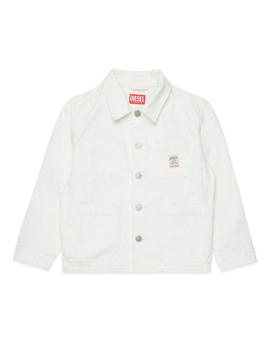Diesel giubbino in denim bianco