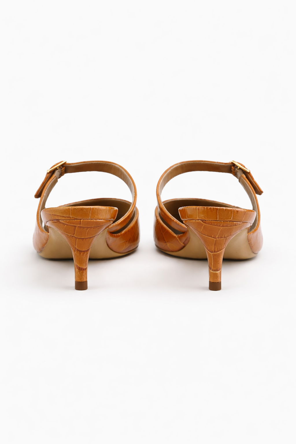 Décolleté slingback cocco – cuoio