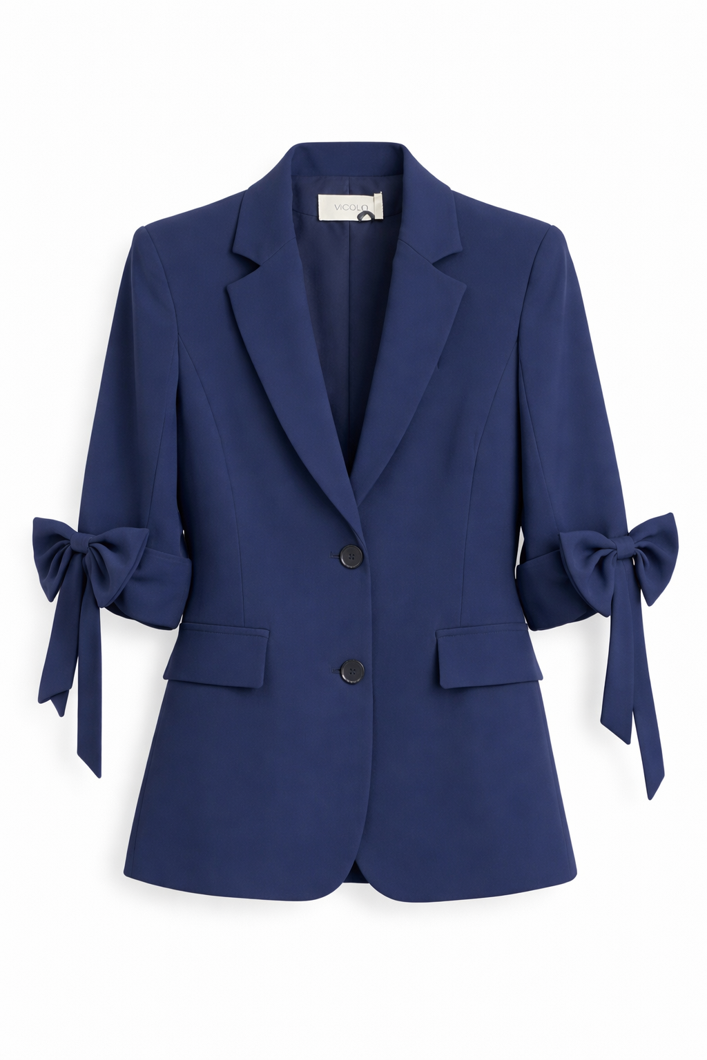 Completo giacca e pantalone con maniche a fiocco