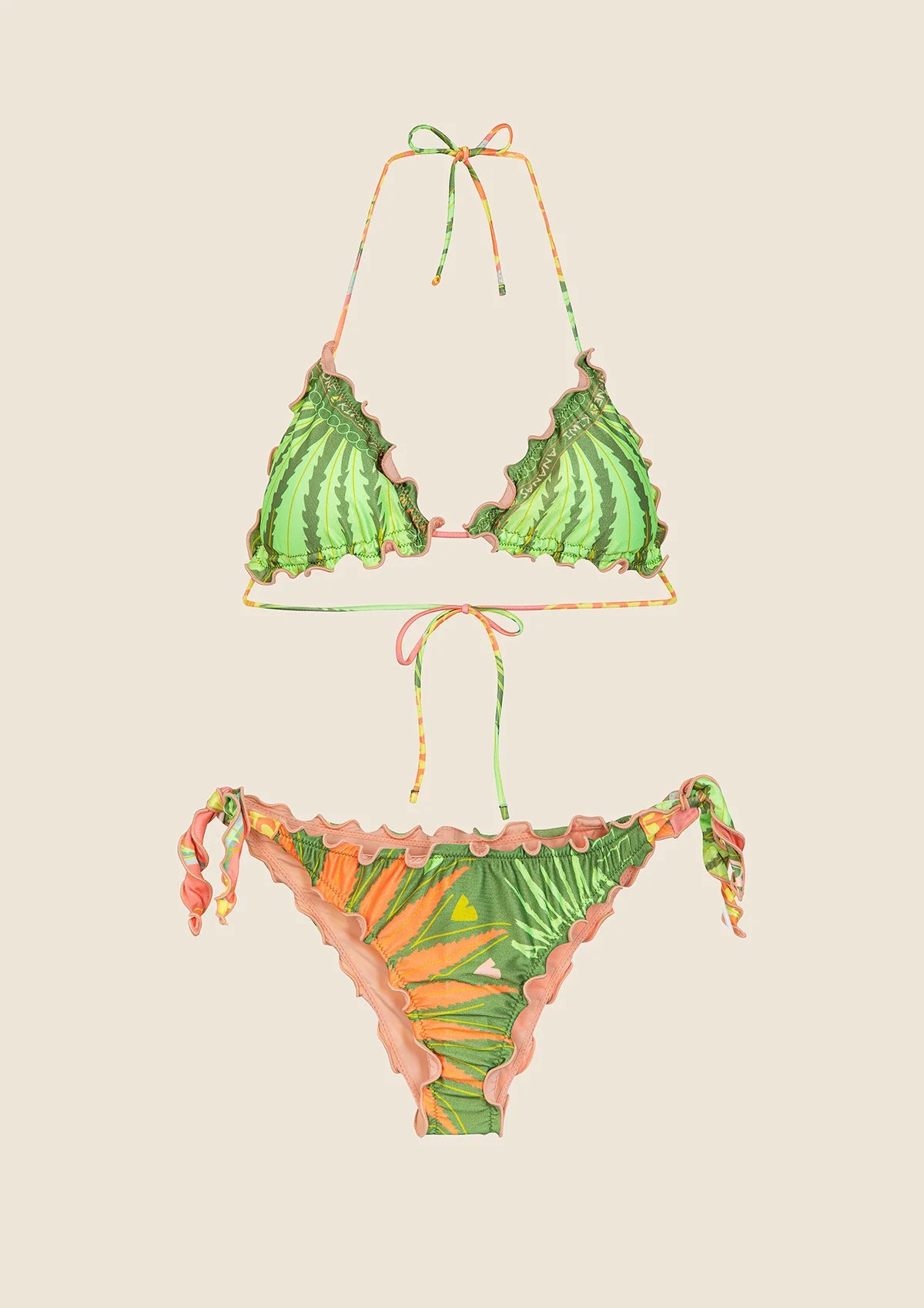Bikini Donna F**K Triangolo con Slip Regolabile